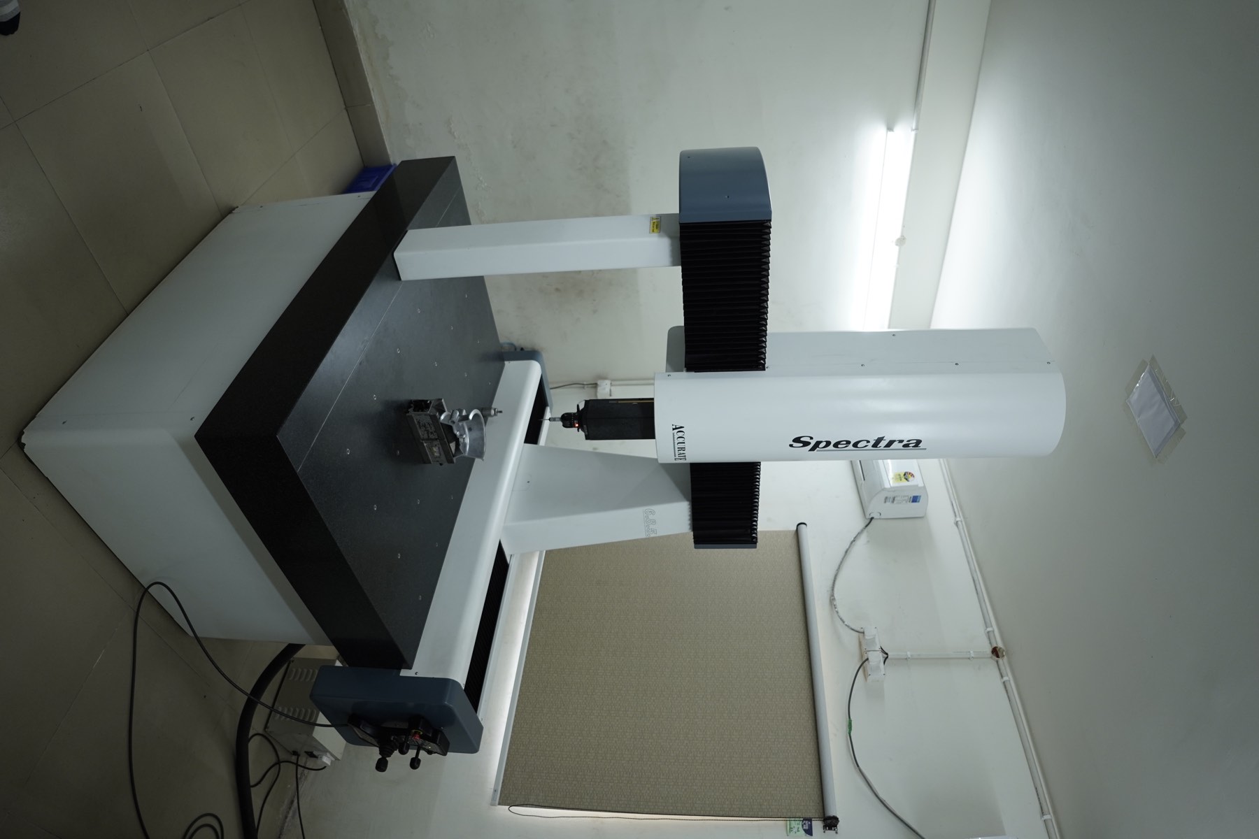Quality lab with CMM and spectrometer